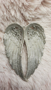 Christmas Memorial Floating Ornament With Angel Wings