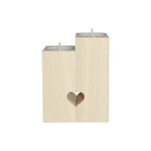 Wooden Candle Holder (Without Candle)